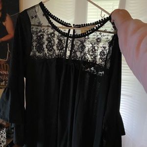 Black long sleeve dress